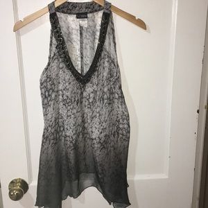 Animal Print Sharkstooth Tank Size Small